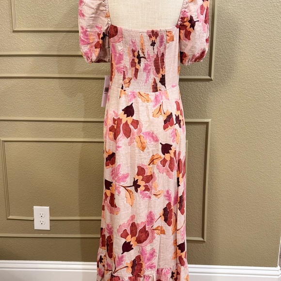 LONDON TIMES Women’s Floral Puff Sleeve Empire Waist Midi Dress. Size 10 - Picture 7 of 12